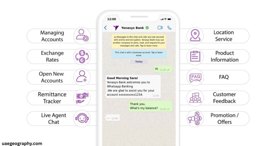 Method 7 — Checking Bank Balance Using WhatsApp (New Trend in the UAE)